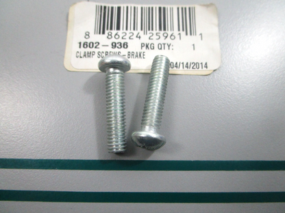 NEW OEM (LOT OF 2) 1602-936 Arctic Cat Brake Clamp Screw 0810