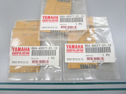 NEW OEM (LOT OF 3) 664-45577-01-12 Yamaha  Shim (T: 0.12mm) 0810