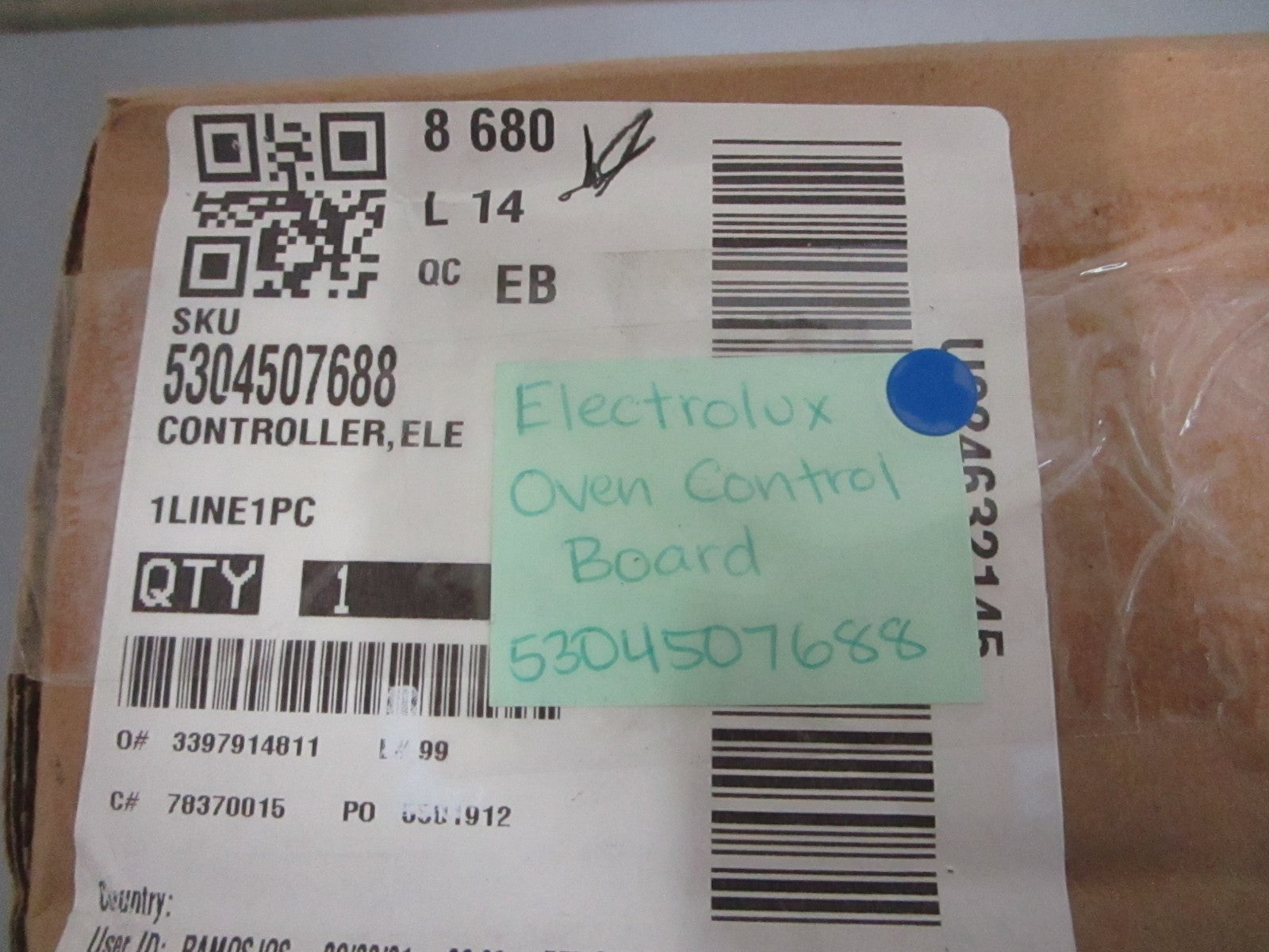 NEW OEM 5304507688 Electrolux Oven Control Board 0820