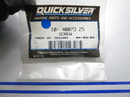 *NEW OEM* 0810 Mercury Quicksilver Screw 10-40073 25