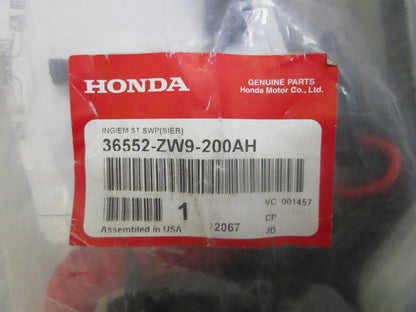 *NEW OEM* 0820 Honda Ignition Emergency Stop Switch Panel 36552-ZW9-200AH
