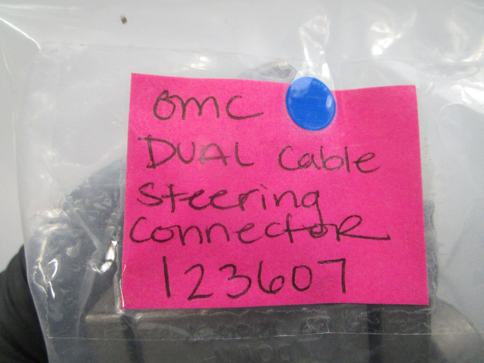 *NEW OEM* 0810 OMC Johnson Evinrude Dual Cable Steering Connector 123607 0123607
