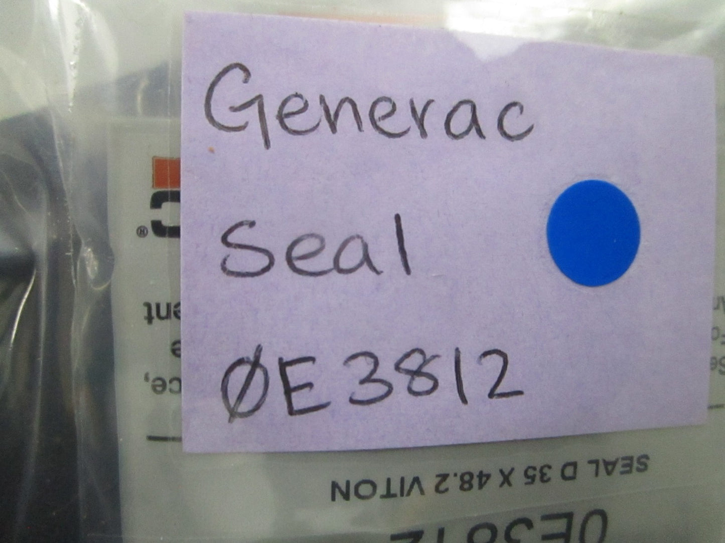 *NEW OEM* 0810 Generac Seal 0E3812