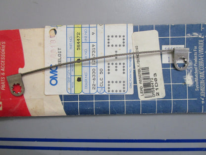 *NEW OEM* 0810 OMC Johnson Evinrude Ground Lead 584472 0584472