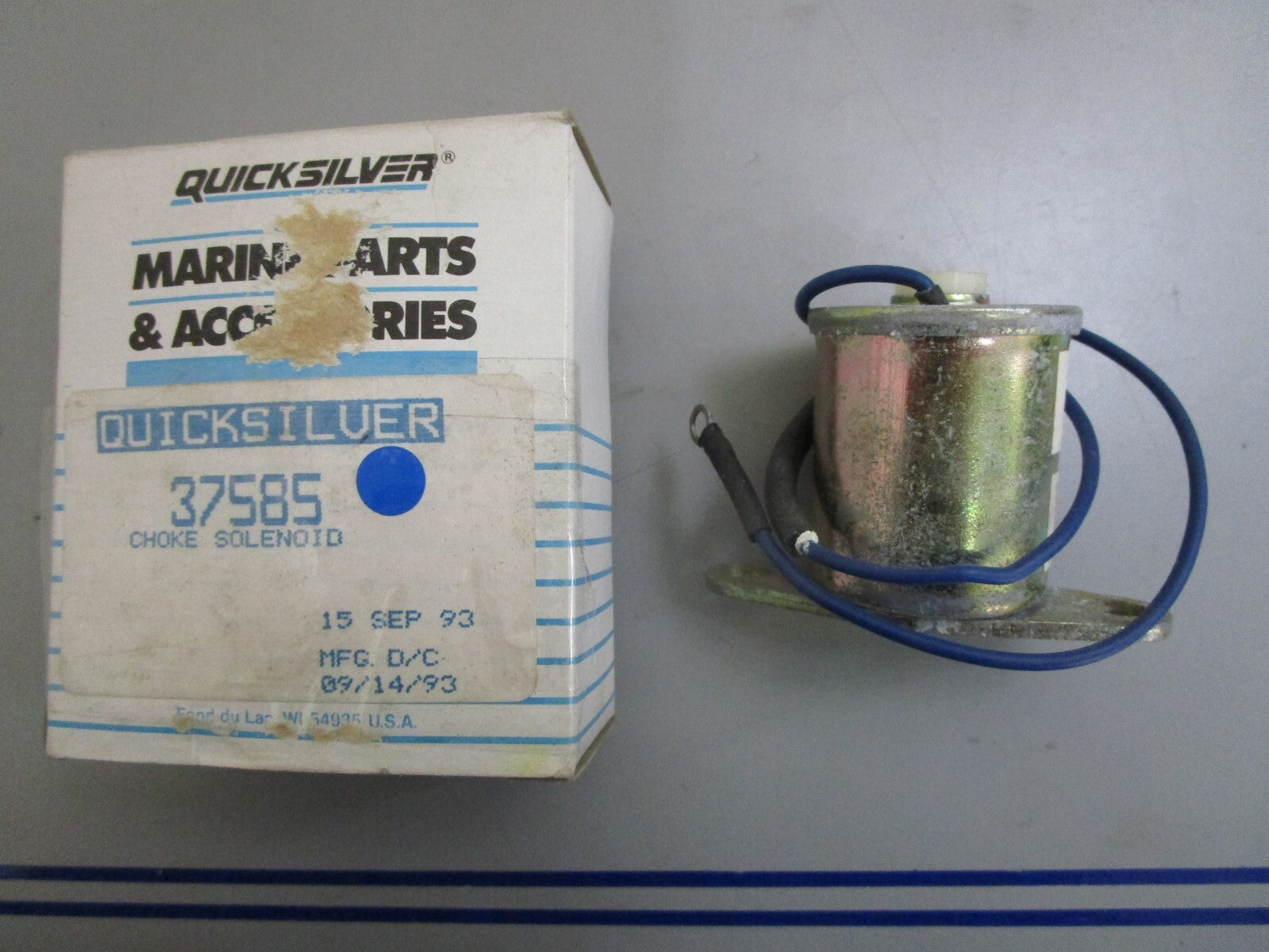*NEW OEM* 0820 Mercury Quicksilver Choke Solenoid 37585