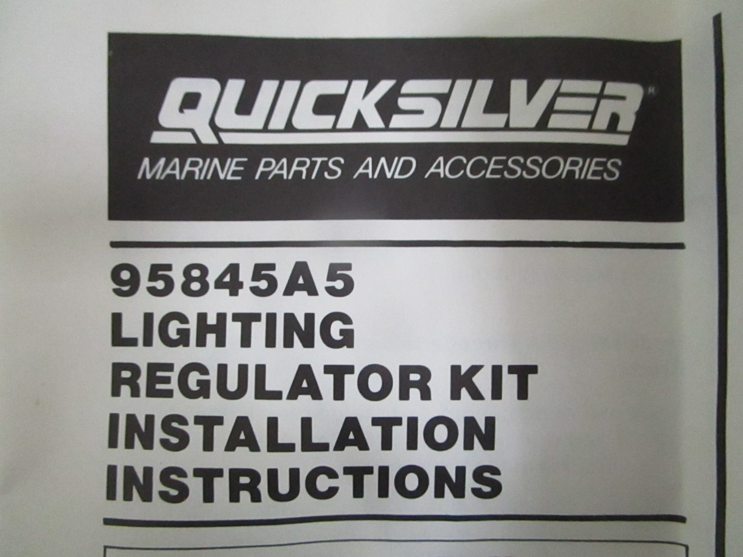 Mercury NEW OEM Lighting Regulator Kit 95845A5 NOS 10-30HP Outboard Part 0820