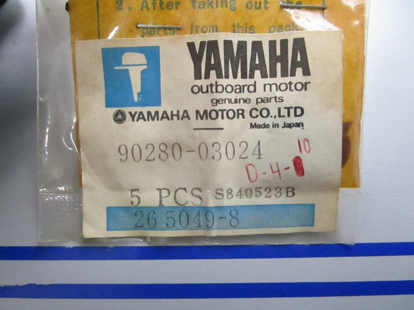 *NEW OEM* (LOT OF 5) 0810 Yamaha Woodruff Key 90280-03024-00