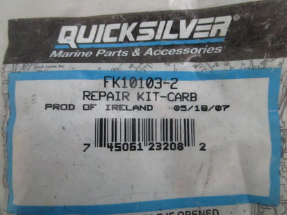 *NEW OEM* 0820 Mercury Quicksilver Carburetor Repair Kit FK10103-2