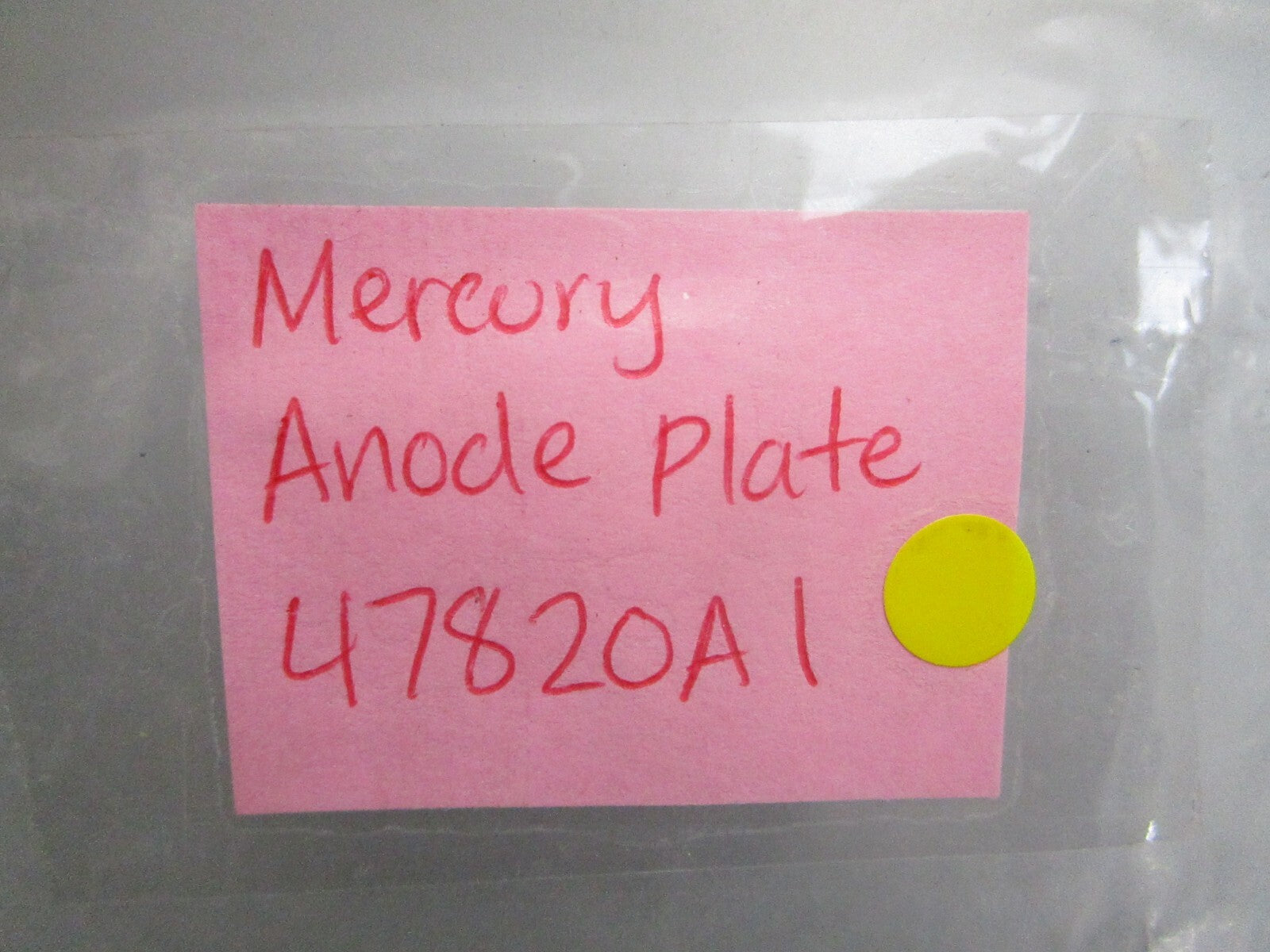 *NEW OEM* 0750 Mercury Quicksilver ANODE PLATE 47820A1