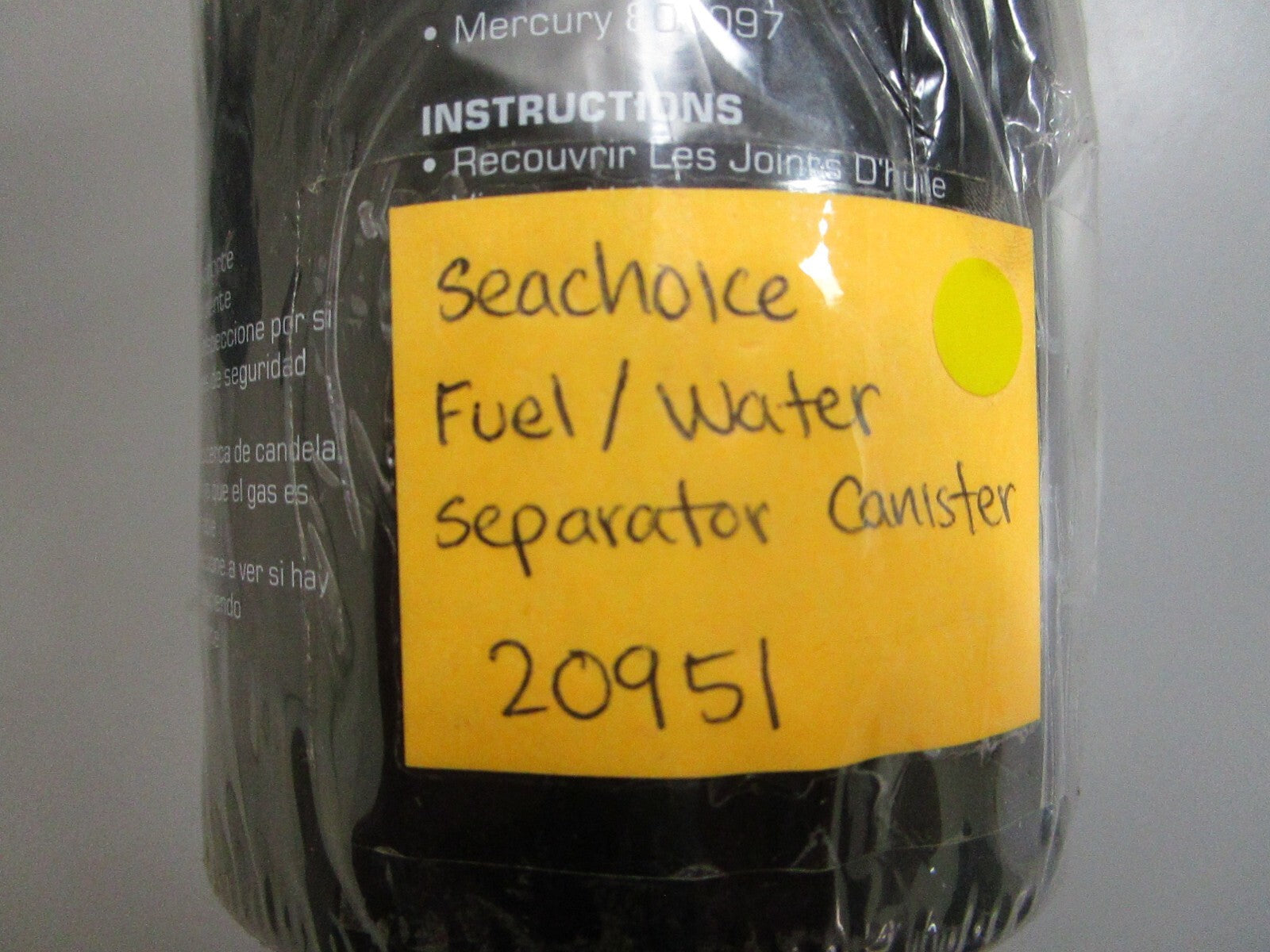 *NEW* 0810 Seachoice Fuel Water Separator Canister 20951
