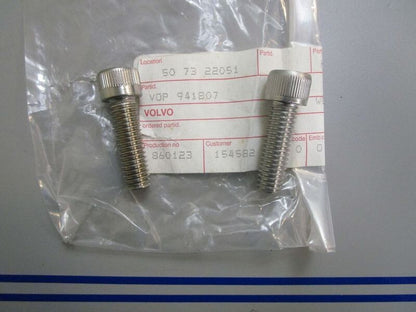 *NEW OEM* (LOT OF 2) 0770 Volvo Penta Hex Socket Screw 941807