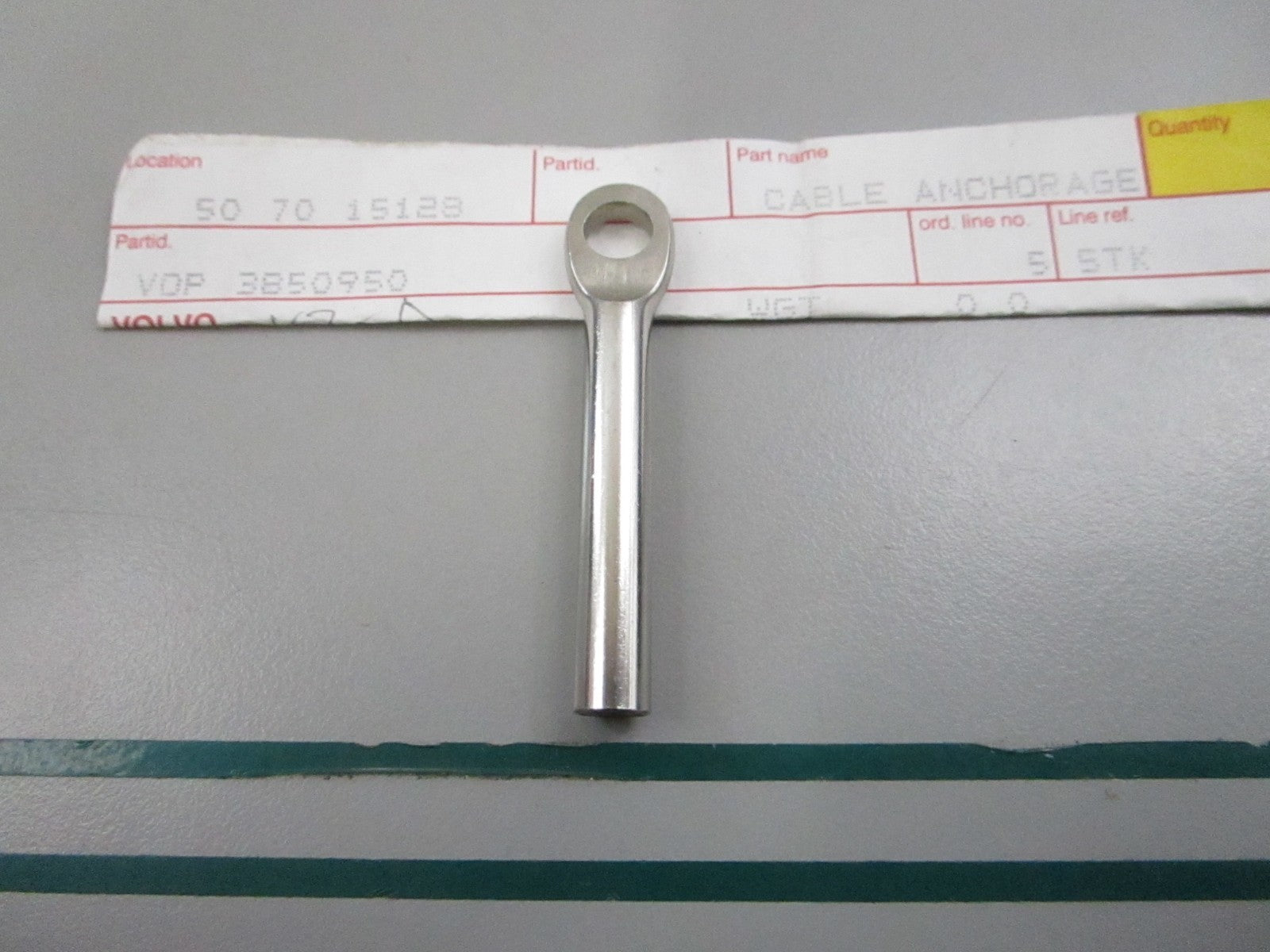 NEW OEM 3850950 Volvo Penta Cable Anchor 0810
