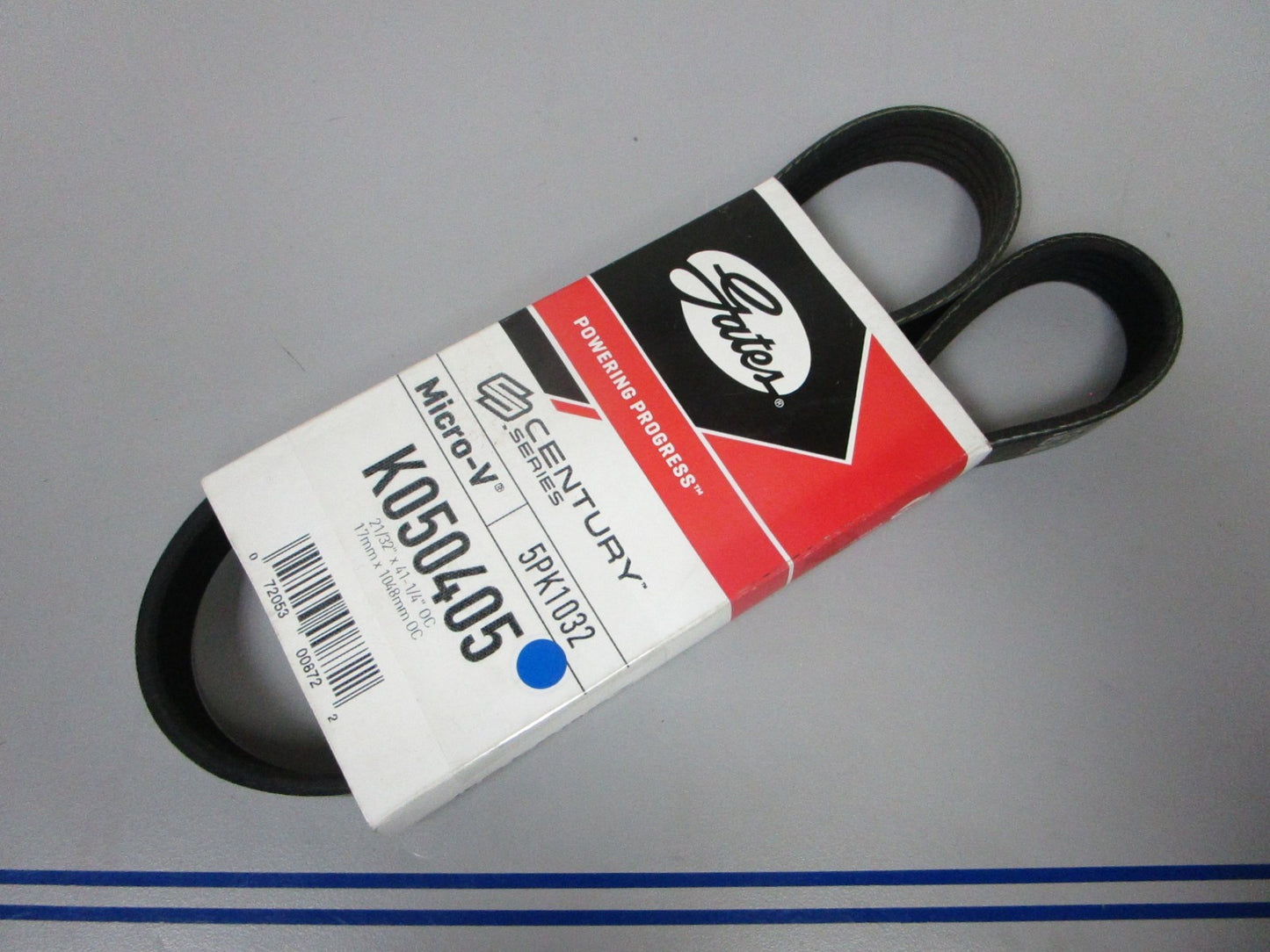 NEW K050405 Gates Micro-V 21/32" x 41 ¼" Serpentine Belt 0720