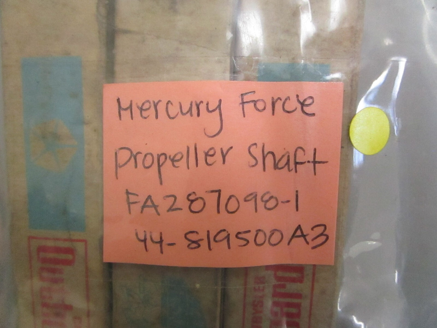 *NEW OEM* 0820 Mercury Force Propeller Shaft FA287098-1 44-819500A3