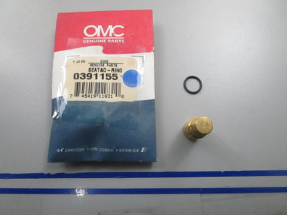 *NEW OEM* 0810 OMC Johnson Evinrude Seat & O-Ring 391155 0391155