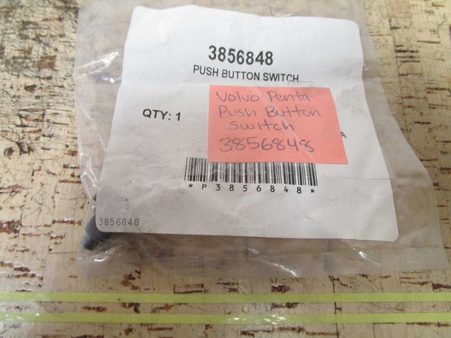 *NEW OEM* 0810 Volvo Penta Push Button Switch 3856848