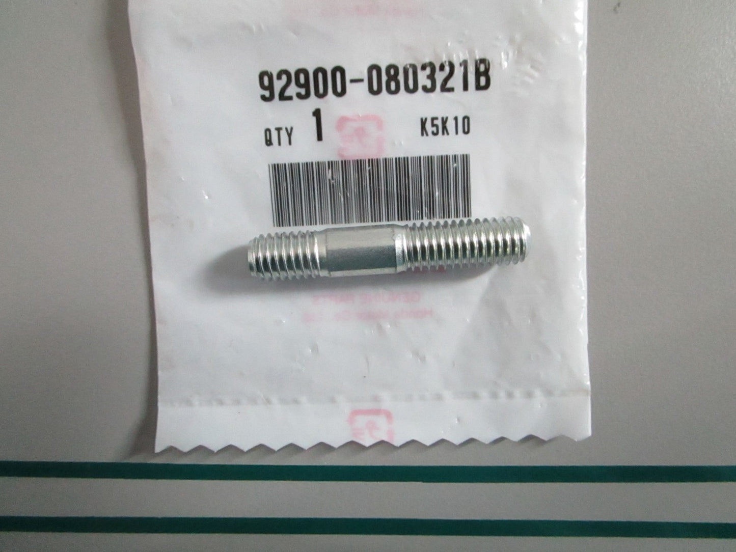 NEW OEM 92900-080321B Honda Oil Stud Bolt 0820