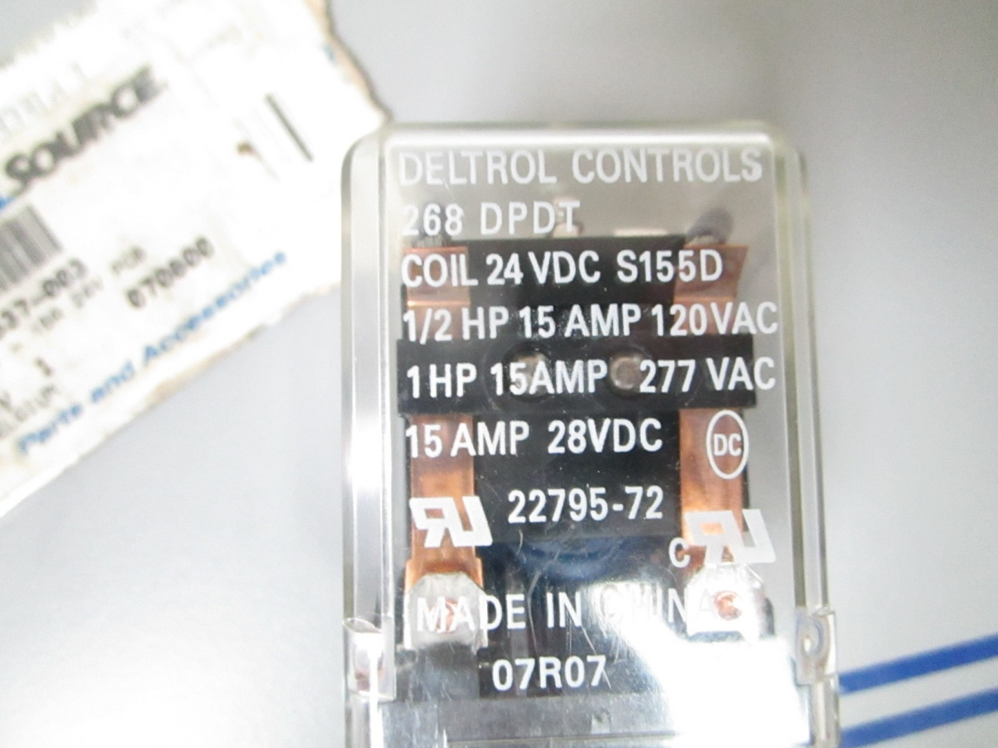 *NEW* 0720 Total Source 15A 12V PCB Relay CR62337-003 Replaces: Crown 062337-003