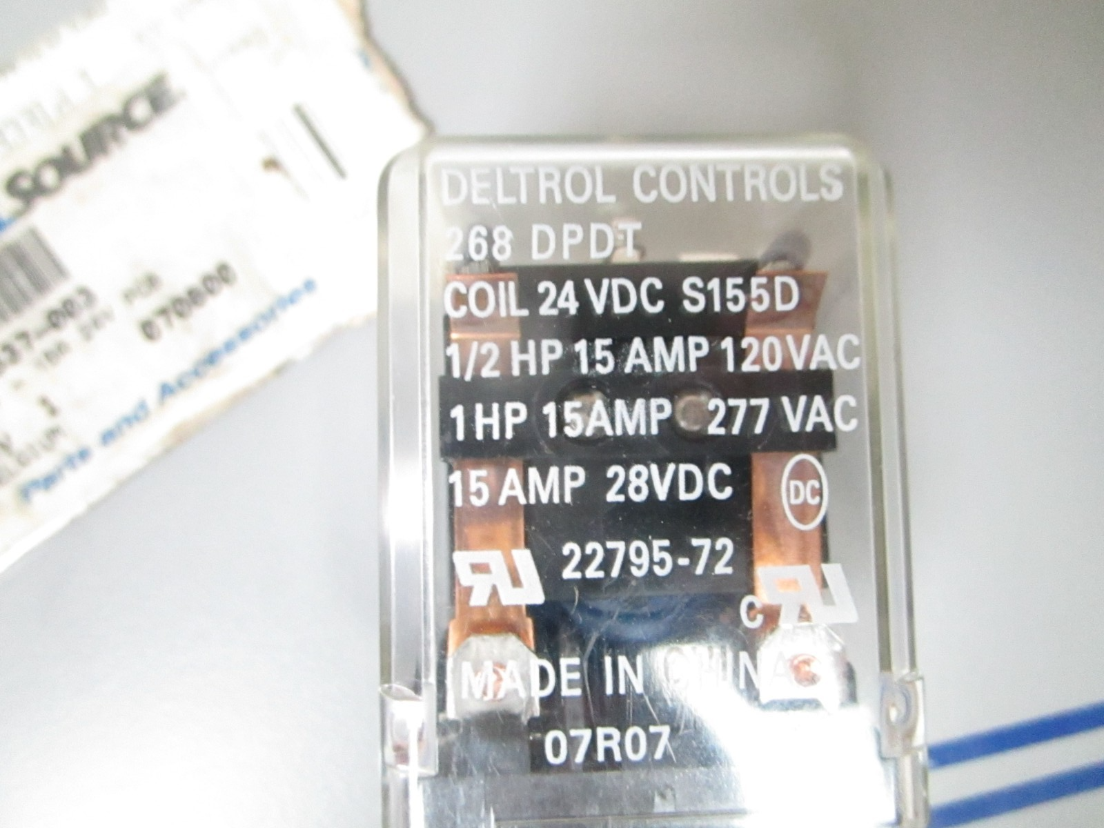 *NEW* 0720 Total Source 15A 12V PCB Relay CR62337-003 Replaces: Crown 062337-003