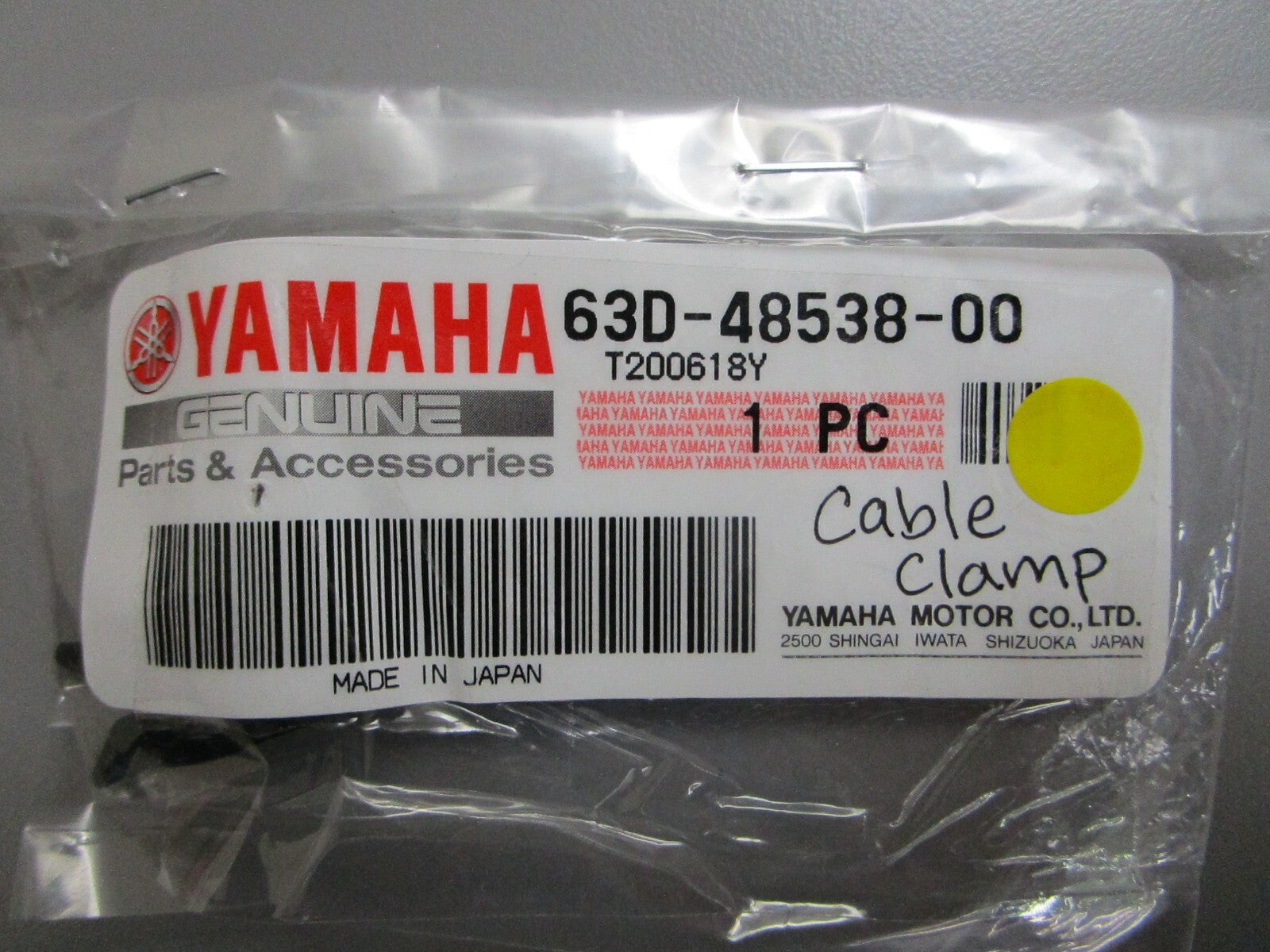*NEW OEM* 0810 Yamaha Cable Clamp 63D-48538-00