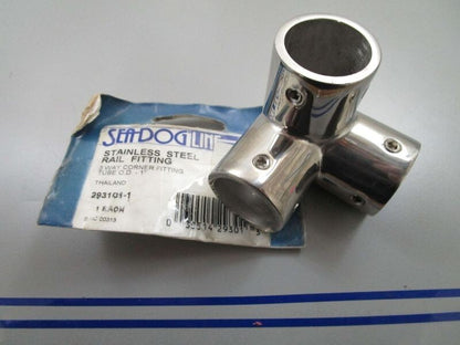 *NEW OEM* 0770 Sea Dog Line Stainless Steel Tail Fitting 3-Way Corner Tube 1 in