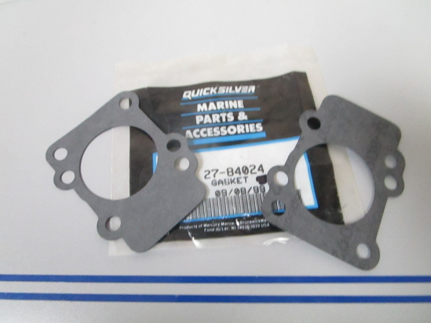 NEW OEM (LOT OF 2) 27-84024 Mercury Quicksilver Gasket 0810