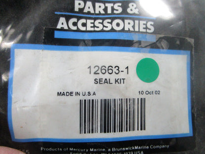 NEW OEM 12663-1 Mercury Quicksilver Seal Kit 0810