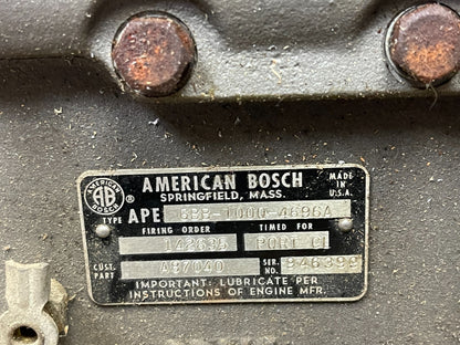 *OEM* 0720 Bosch Hampden Fuel Injection Pump APE 6BB-100Q-469SA 761151 A87040