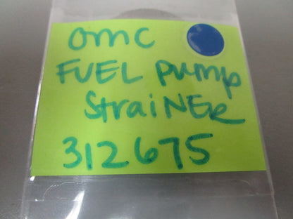 NEW OEM 312675 0312675 OMC Johnson Evinrude Fuel Pump Strainer 0810
