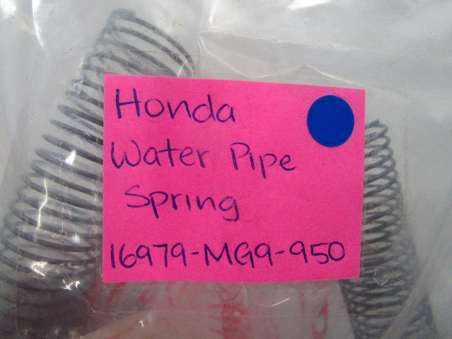 NEW OEM 16979-MG9-950 Honda Water Pipe Spring 0810