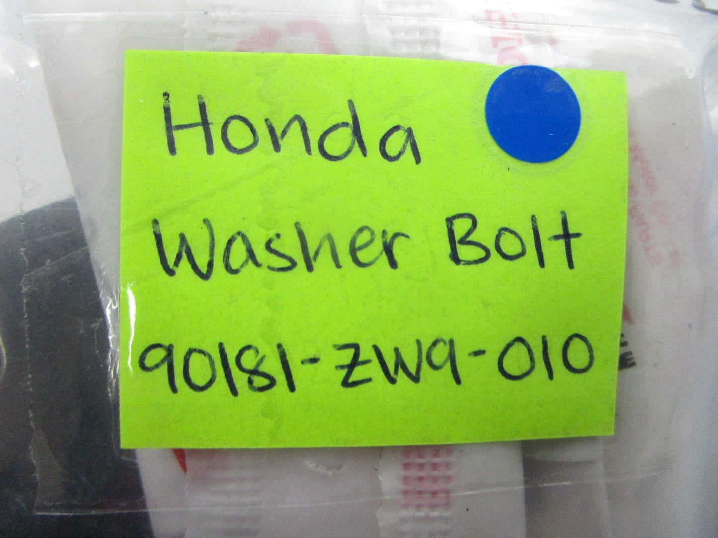 *NEW OEM* (LOT OF 2) 0810 Honda Washer Bolt 90181-ZW9-010