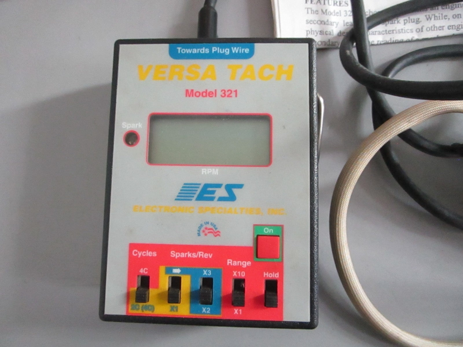 NEW OEM Model 321 Electronic Specialties Inc. Digital Tachometer 0820