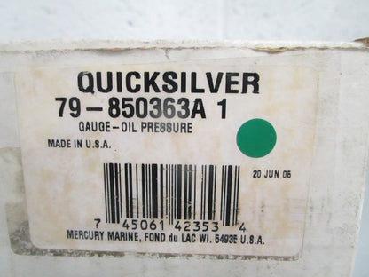NEW OEM 79-850363A1 Mercury Quicksilver Oil Pressure Gauge 0820