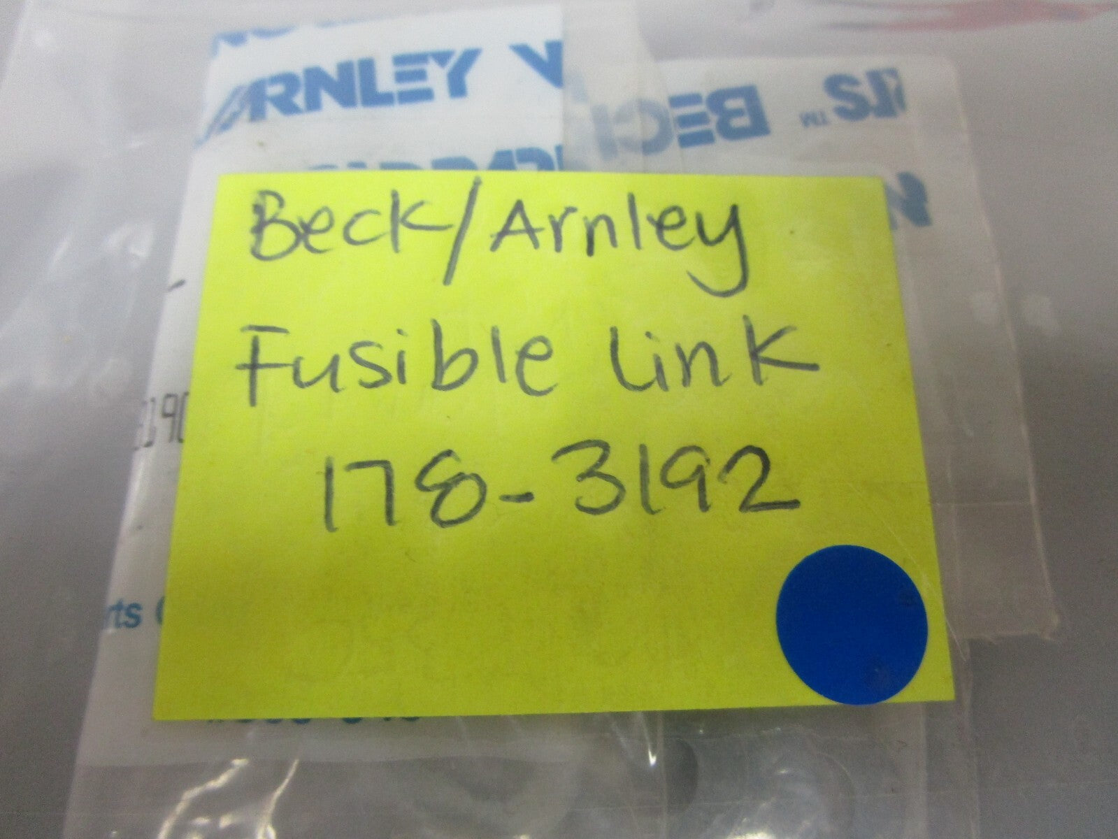*NEW* 0720 Beck Arnley Fusible Link 178-3192