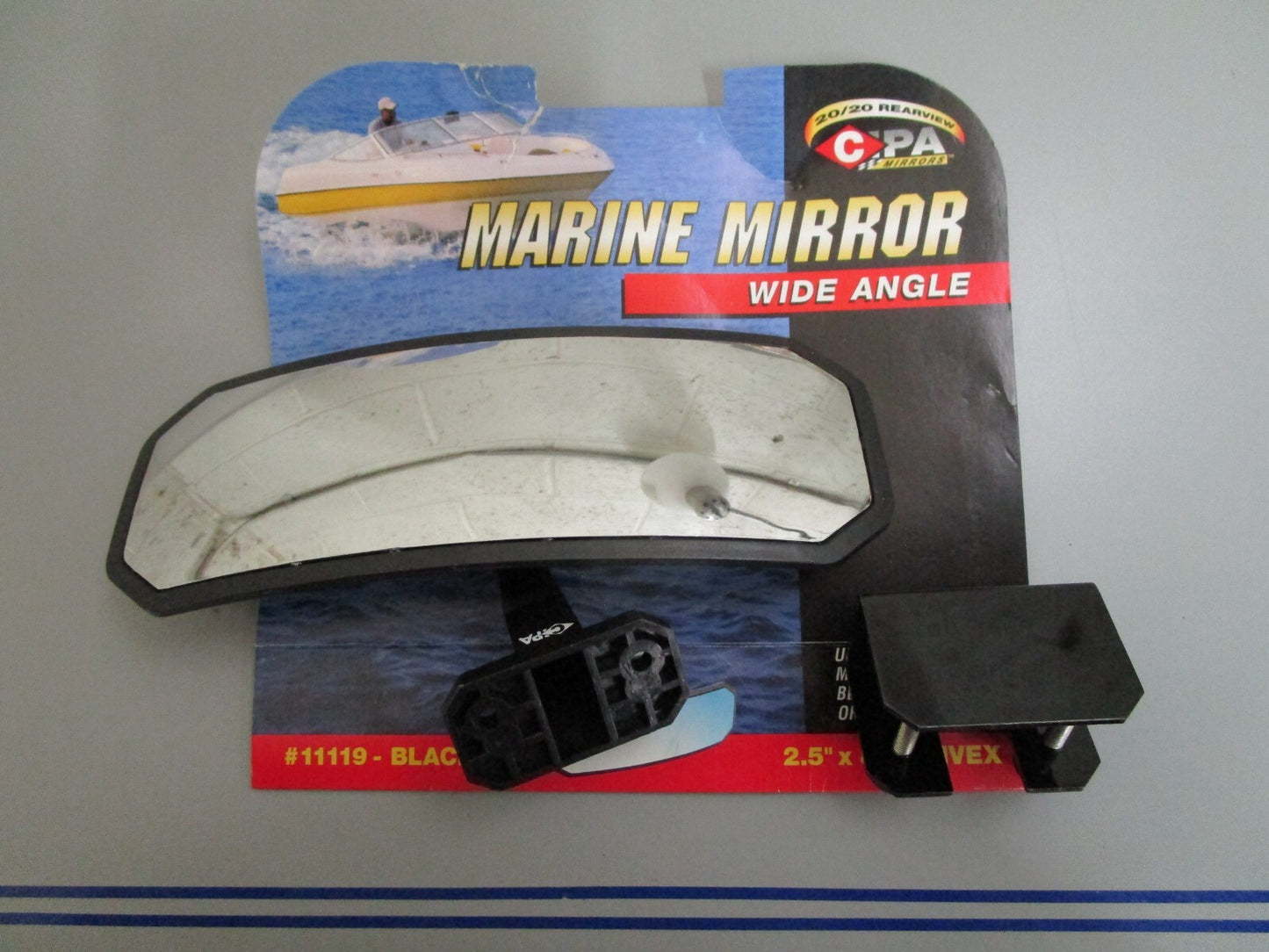 *NEW* 0820 CIPA Wide Angle Marine Mirror 2.5×8 Convex 11119
