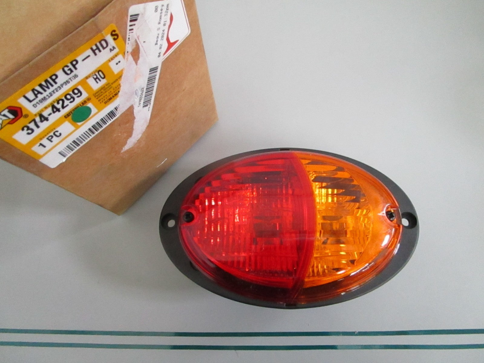 Caterpillar 374-4299 NEW OEM Head Signal Light Assembly 12V CAT Equipment 0820