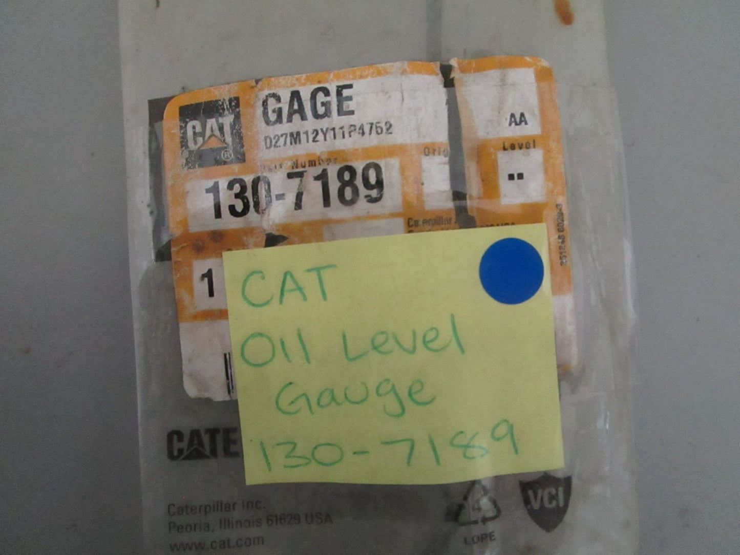 NEW OEM 130-7189 CAT Oil Level Gauge 0820