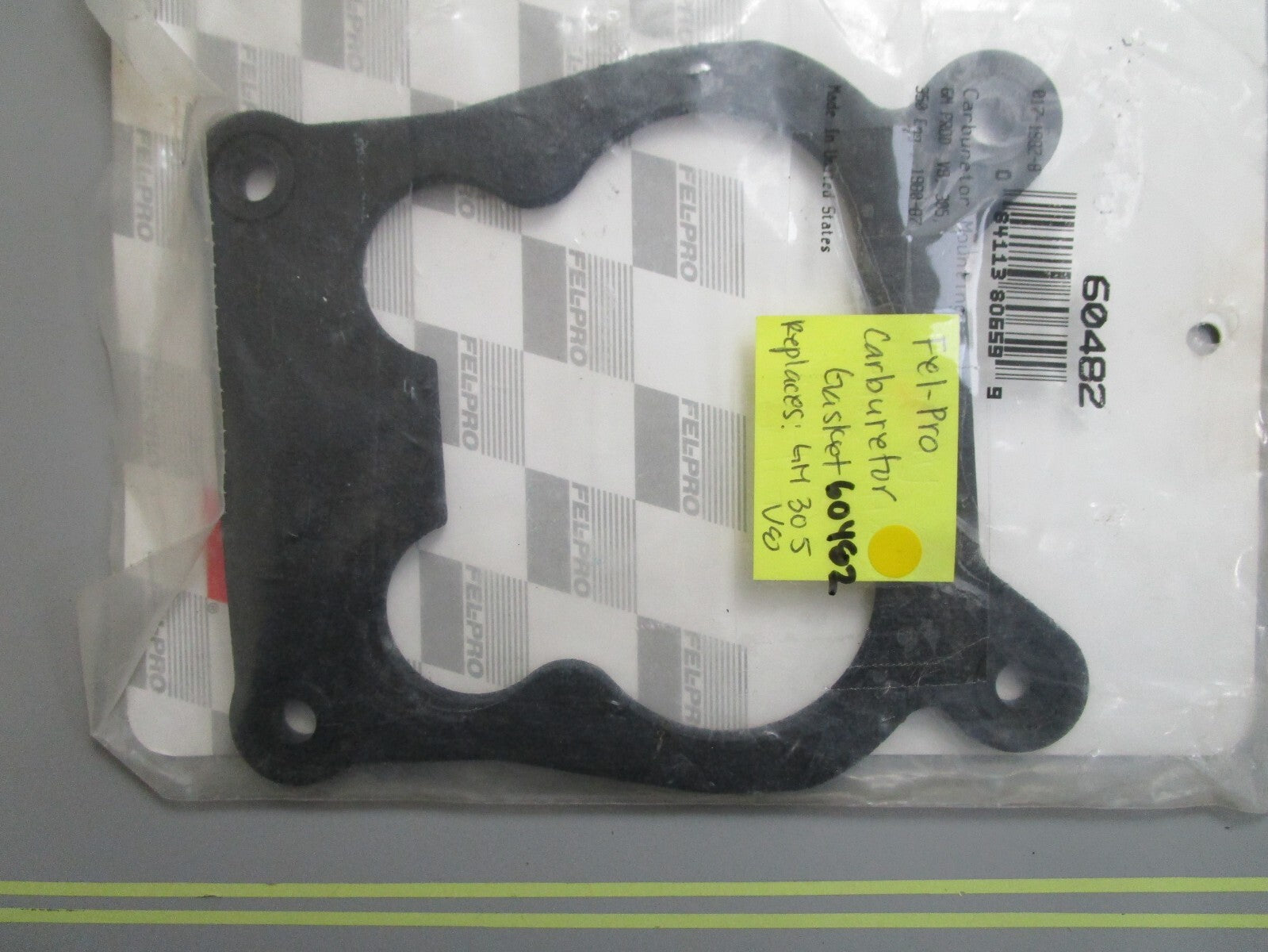 *NEW* 0810 Fel-Pro Carburetor Gasket 60482 Replaces: GM 305 V8