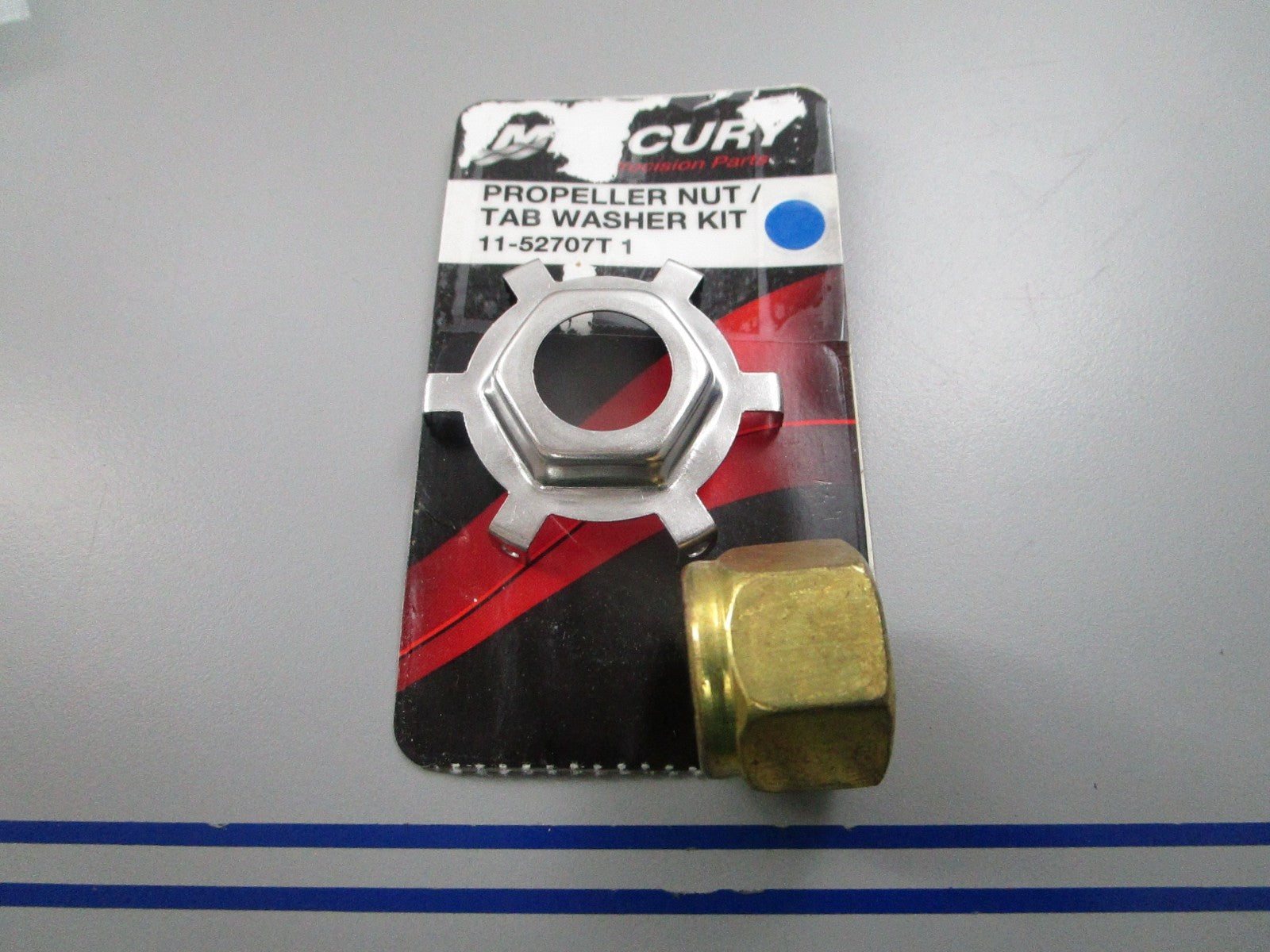 NEW OEM Mercury Quicksilver 11-52707T 1 Propeller Nut/Tab Washer Kit 0810