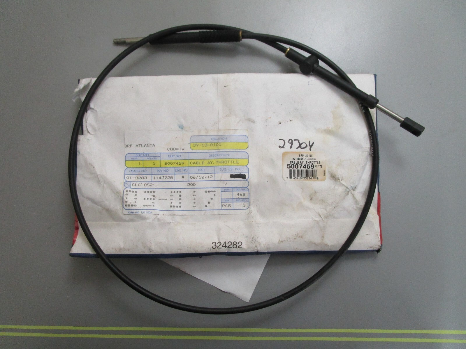 *NEW OEM* 0820 OMC Johnson Evinrude Throttle Cable Ay 5007459