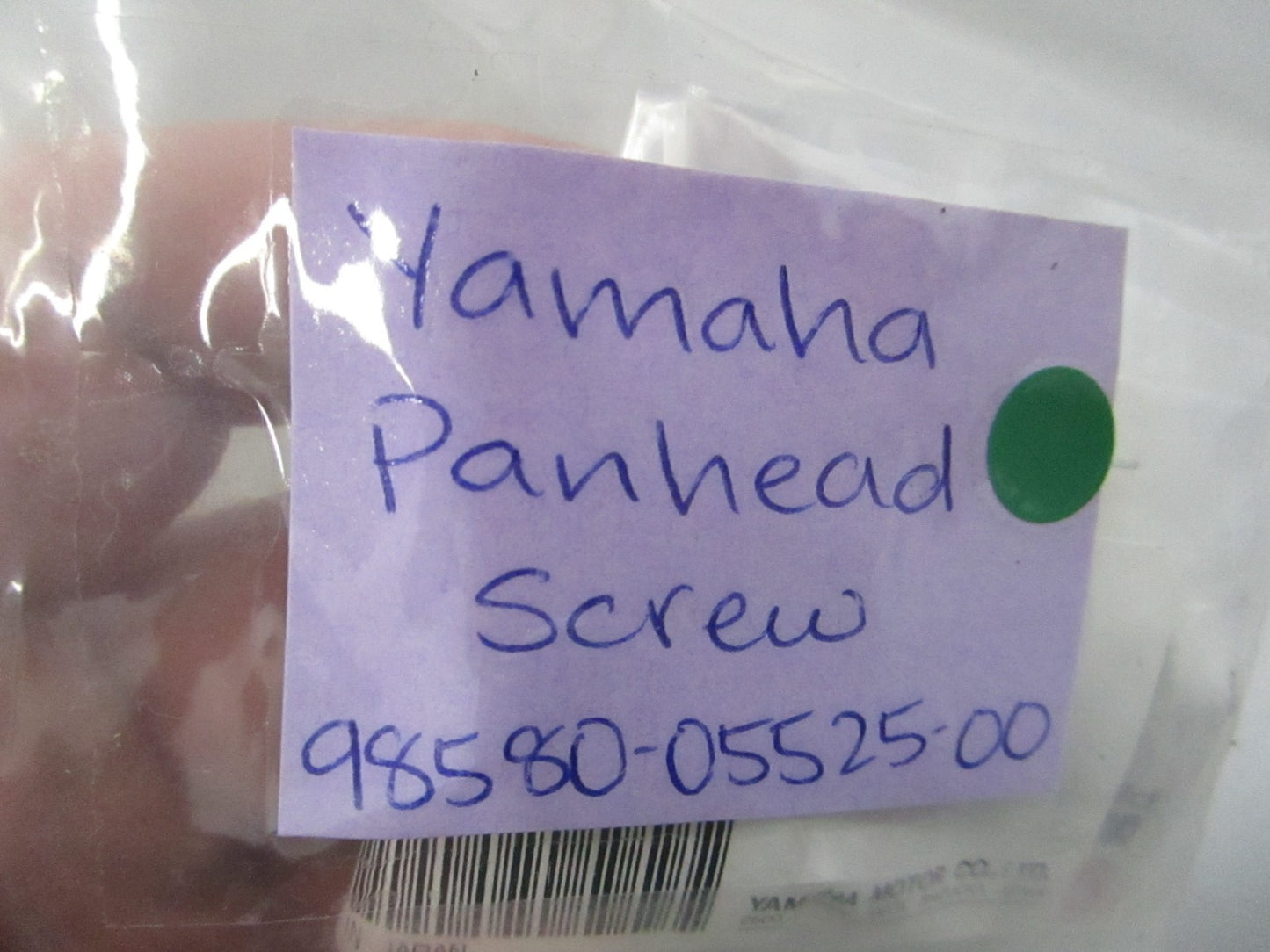NEW OEM (LOT OF 5) 98580-05525-00 Yamaha Panhead Screw 0810