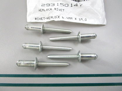 NEW OEM (LOT OF 5) 293150147 Can-Am Hemlock Rivet 0810