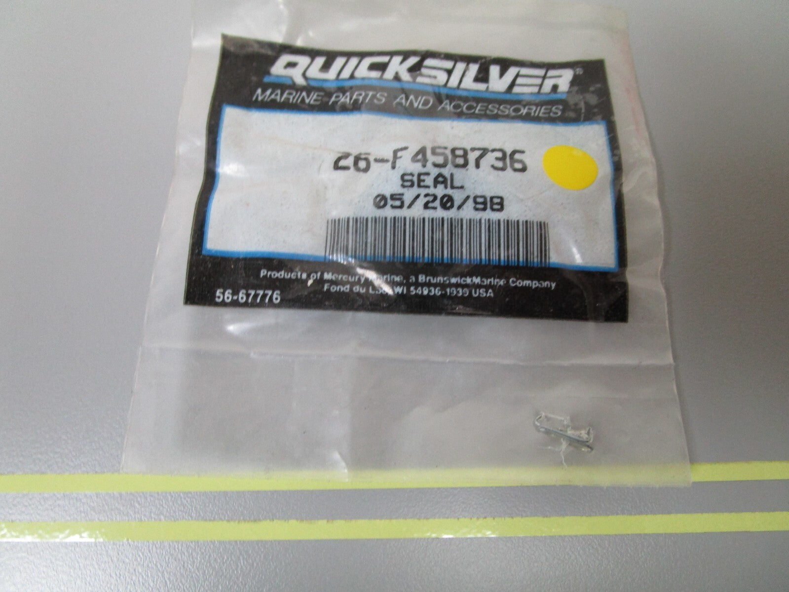 *NEW OEM* 0810 Mercury Quicksilver Seal 26-F458736