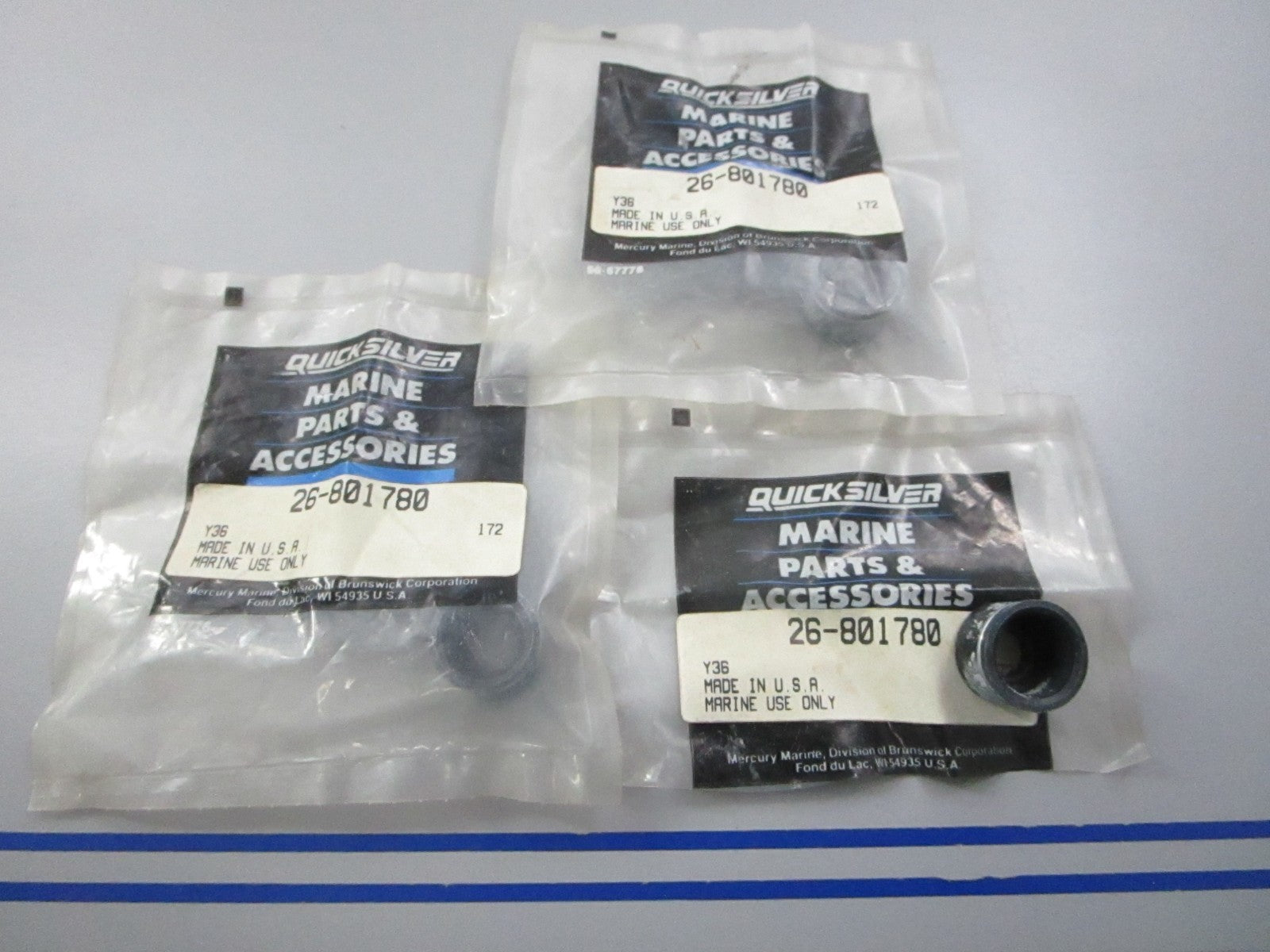 NEW OEM (LOT OF 3) 26-801780 Mercury Quicksilver Seal 0810
