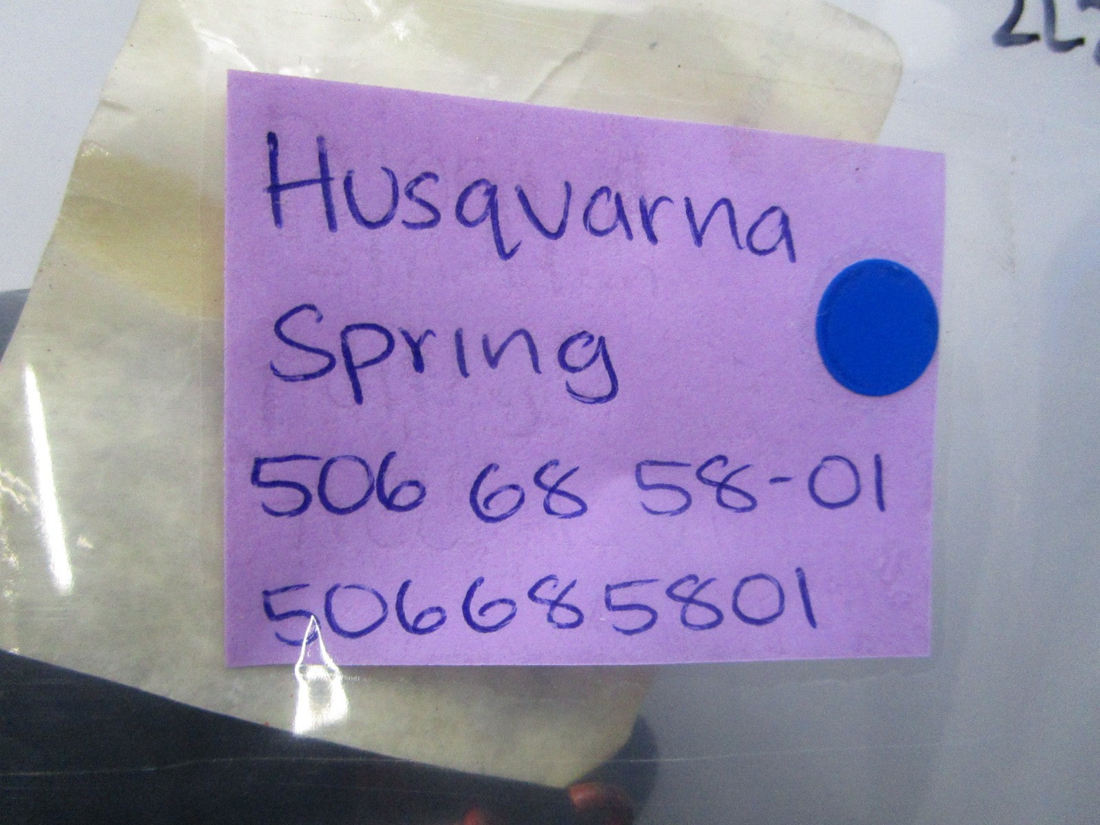 NEW OEM (LOT OF 2) 506685801 506 68 58-01 Husqvarna Spring 0810