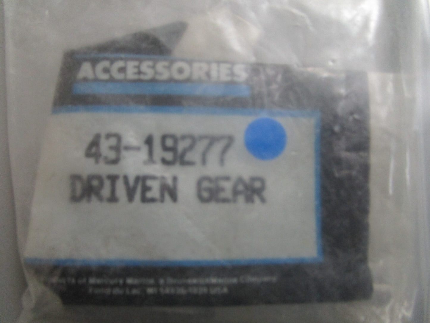 *NEW OEM* 0810 Mercury Quicksilver Driven Gear 43-19277