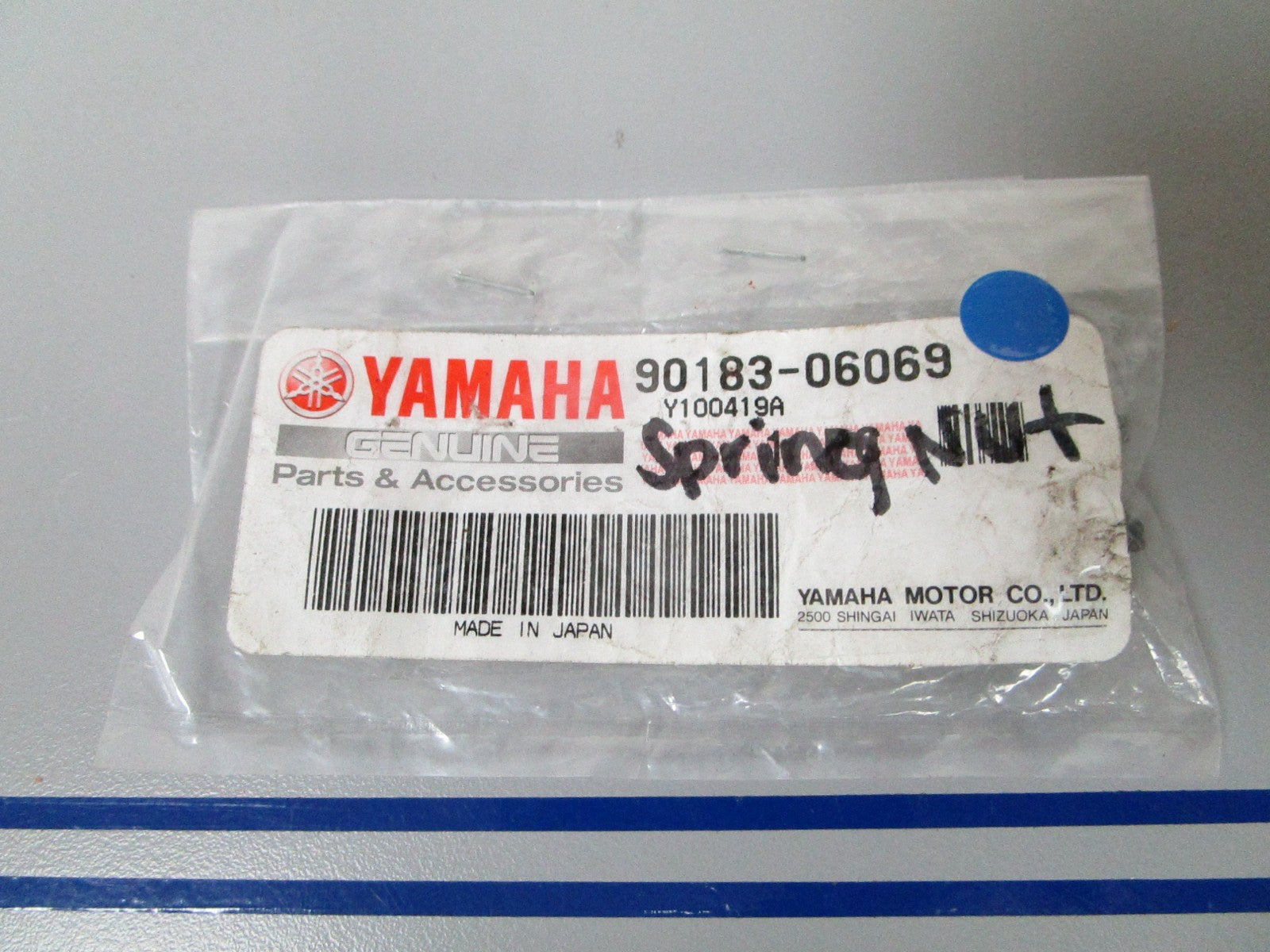 NEW OEM 90183-06069 Yamaha Spring Nut 0720