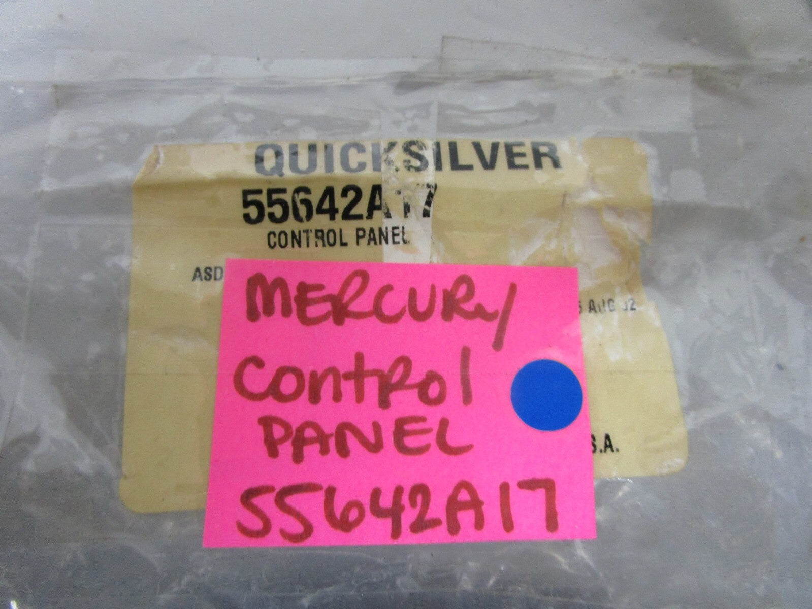 *NEW OEM* 0810 Mercury Quicksilver Control Panel 55642A17