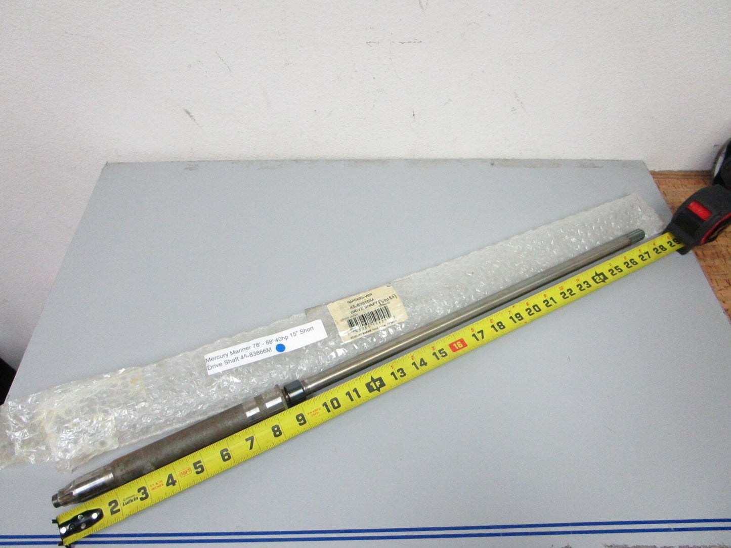 *NEW OEM* 0720 Mercury Mariner 78' - 88' 40hp 15" Short Drive Shaft 45-83866M