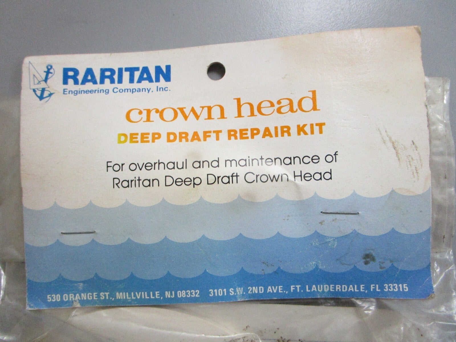 *NEW* 0820 Raritan Crown Head Deep Draft Repair Kit